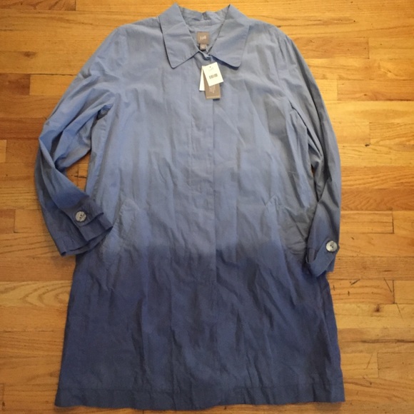 J. Jill Jackets & Blazers - J.Jill size large blue dip dye coat